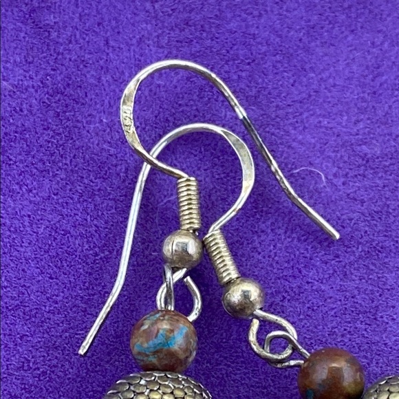 💛 925 Buddha Head Dangle Earrings - Picture 4 of 5